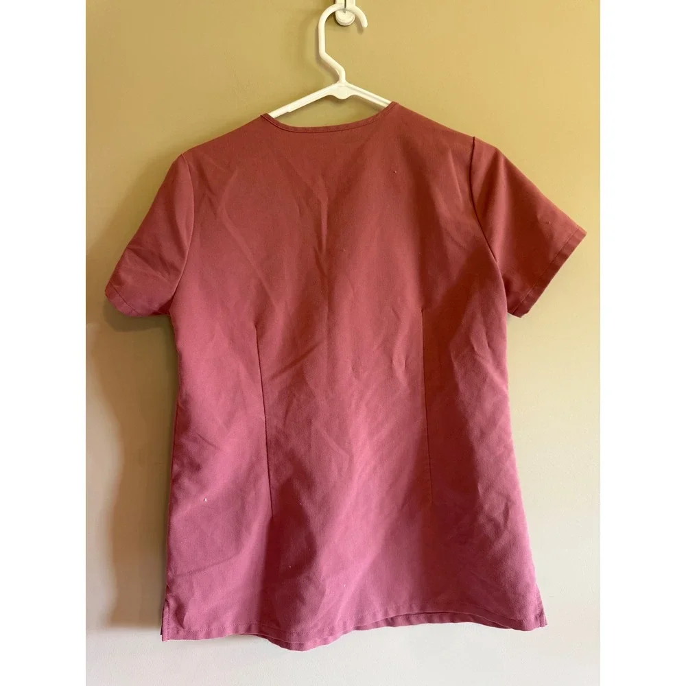 FIGS Technical Collection Scrub Set Mauve V-Neck Top XS Cargo Pants Small Petite